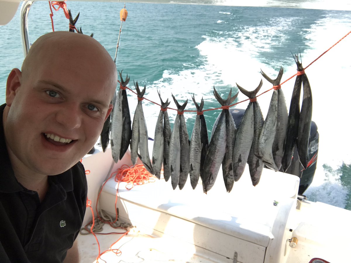 MvG180's tweet photo. Jackpot. Thanks to @RitzCarlton for nice fishing trip. #rcmemories #ritzcarltondubai https://t.co/2QHwWd4fP1