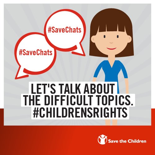 SaveChildrenSA's tweet photo. No excuses for the sexual abuse and exploitation of children. Join the #SaveChats conversation, and letโs talk about it frankly. https://t.co/jag36iqolr