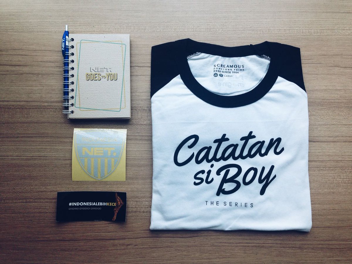 mdtvindonesia's tweet photo. RETWEET yang mau T-Shirt "Catatan Si Boy The Series"

Caranya gampang! Pantengin #CatatanSiBoyEps12 malam ini 19.00 WIB &amp; ikuti kuis dr kami https://t.co/i7T9C5Py11