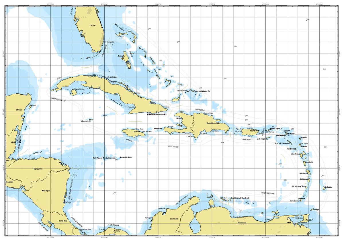Caribbean Nautical Charts