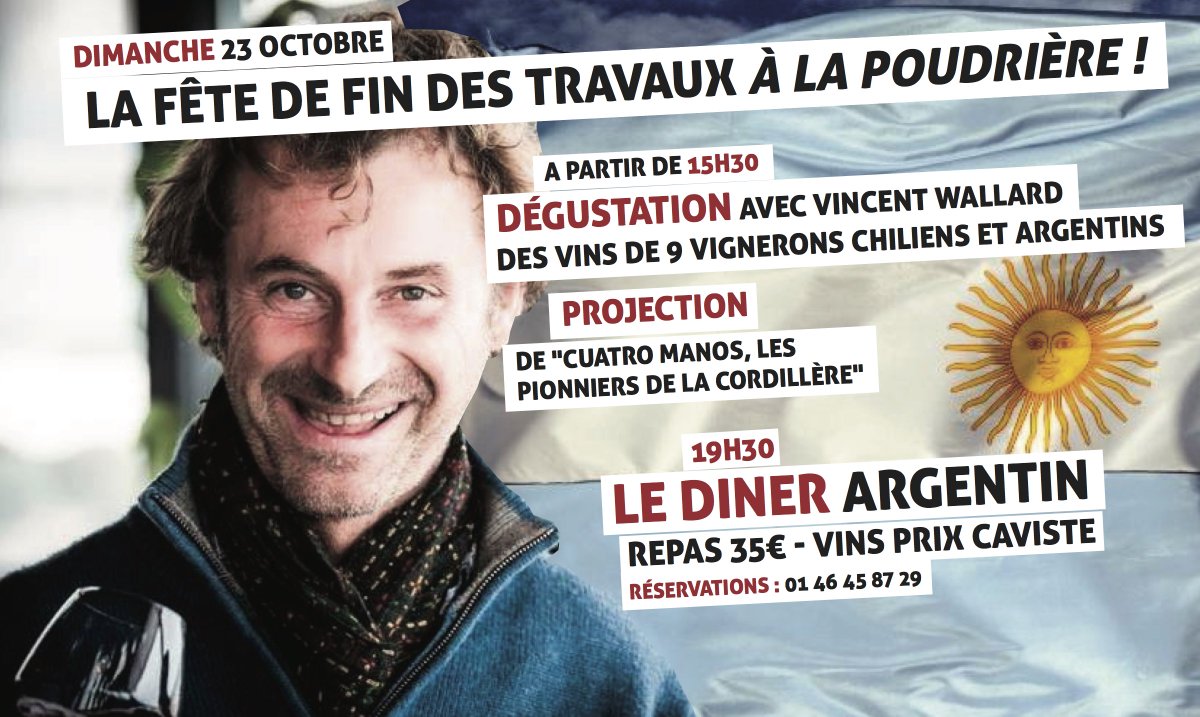 Poudriere92's tweet photo. Aujourd'hui on fête la fin des travaux! 
#dégustation #VincentWallard #vinchilien #vinargentin #DINERARGENTIN #cotécantineàcanons #cotétable https://t.co/mC4sXmvrvl