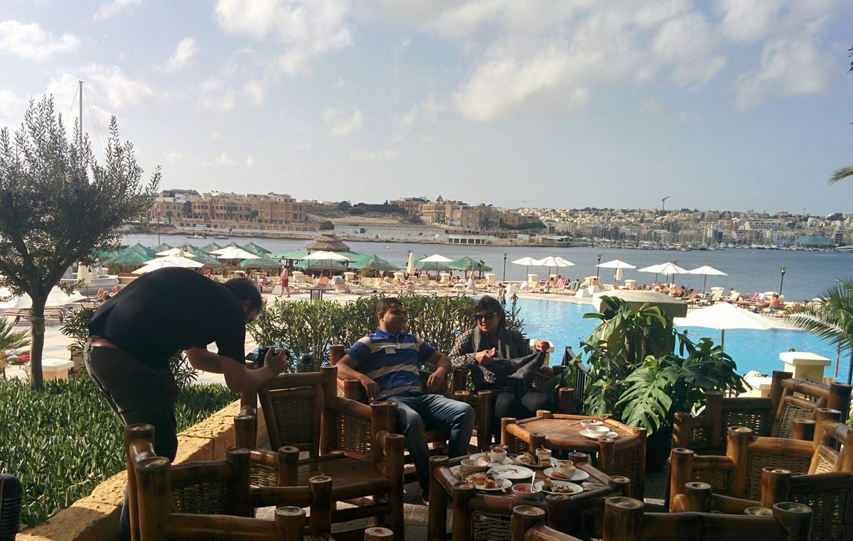 On set at the #YouthCAN Innovation Lab #Malta. Making content to counter stereotypes and hate speech #MedForum2016