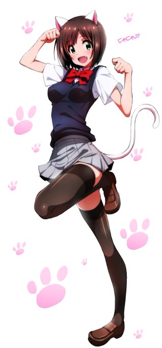 お仕事モードにゃっ! 