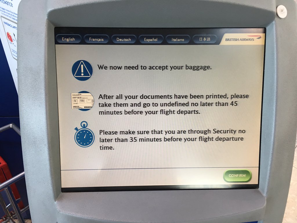 dodopat's tweet photo. Got this #errormessage after printing boarding pass @HeathrowAirport #errordiary #programmingerror https://t.co/wjFnMHH0Xe