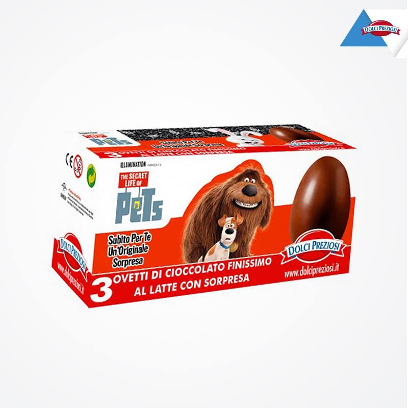 PreziosiFood's tweet photo. Perchè 3 #ovetti sono meglio che uno. Scopri le #sorprese di #Pets - Vita da Animali che trovi nelle confezioni #DolciPreziosi! https://t.co/nL2qpJ1PK7