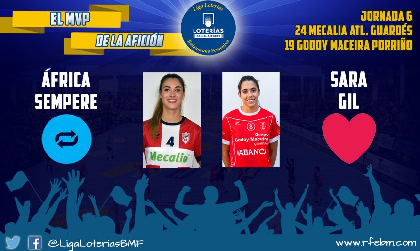IberdrolaDHF's tweet photo. 🏆 MVP de la Afición
Elige la MVP del @Atlguardes_ofic : @BmPorrino 
📩 RT / Me gusta
RT: @africasempere4 
Me gusta: @SaraGildelaVega https://t.co/EIGt3q8xFV