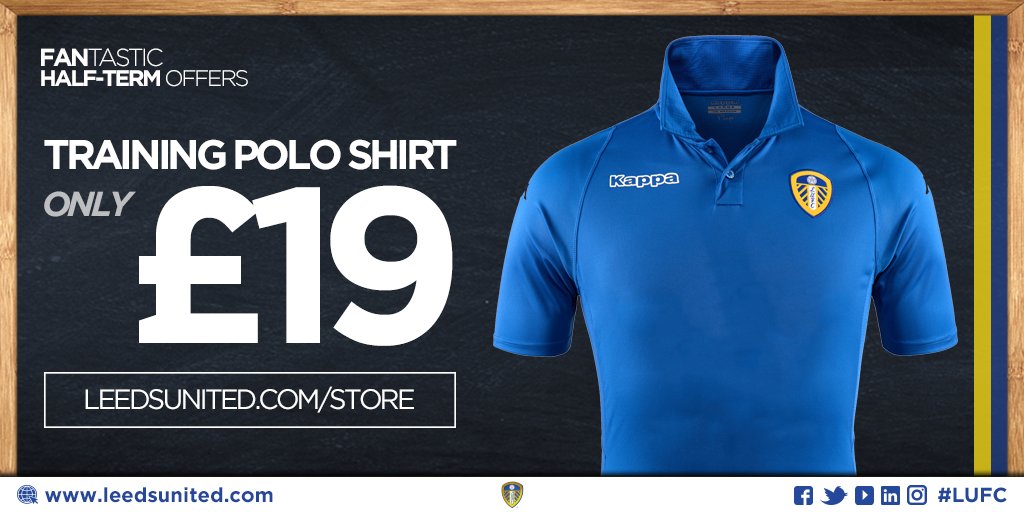 leeds united kappa polo shirt