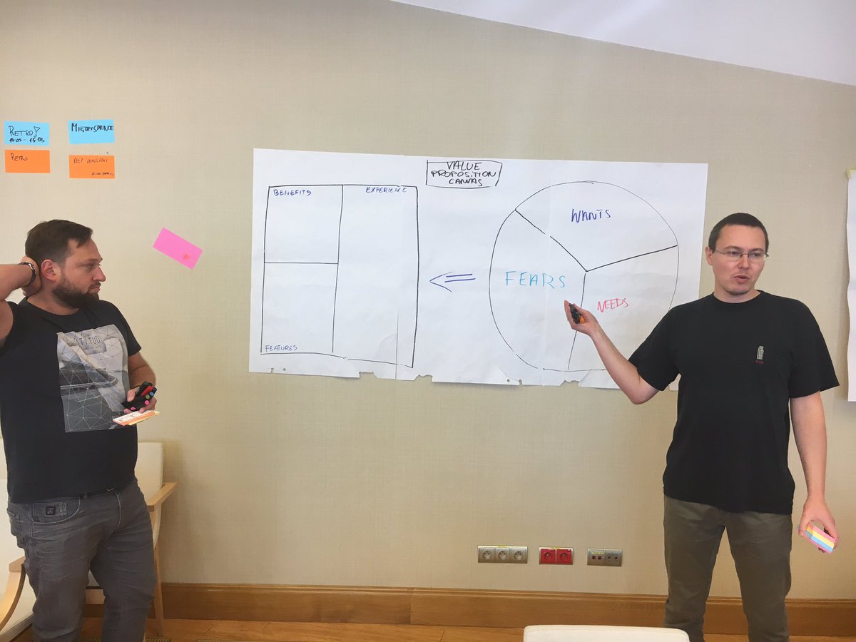 MPetlic's tweet photo. @filipczapeczka i Paweł - Value proposition canvas na @AgileCoachCamp #accpl2016 https://t.co/qurZPTgF2M