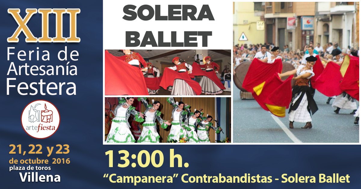 13:00 Espectáculo "Campanera"
bit.ly/ARTEFIESTA2016…
#Artefiesta16 #Villena #Morosycristianos
<a href="/MarcaVillena/">Marca Villena</a> <a href="/TurismoVillena/">Turismo Villena</a>