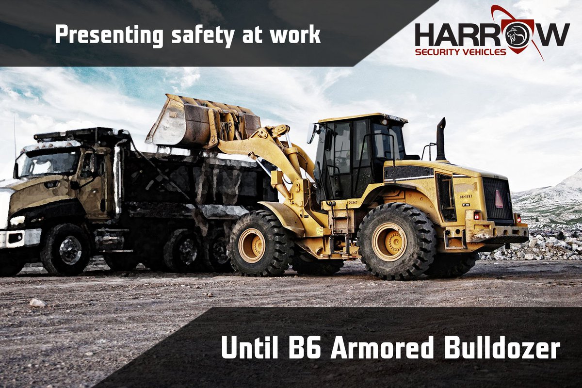 harrow_security's tweet image. We bring you a whole new concept of armored bulldozer. 360° surround driver cabin armoring. Advanced weight balance &amp;amp; armor techniques