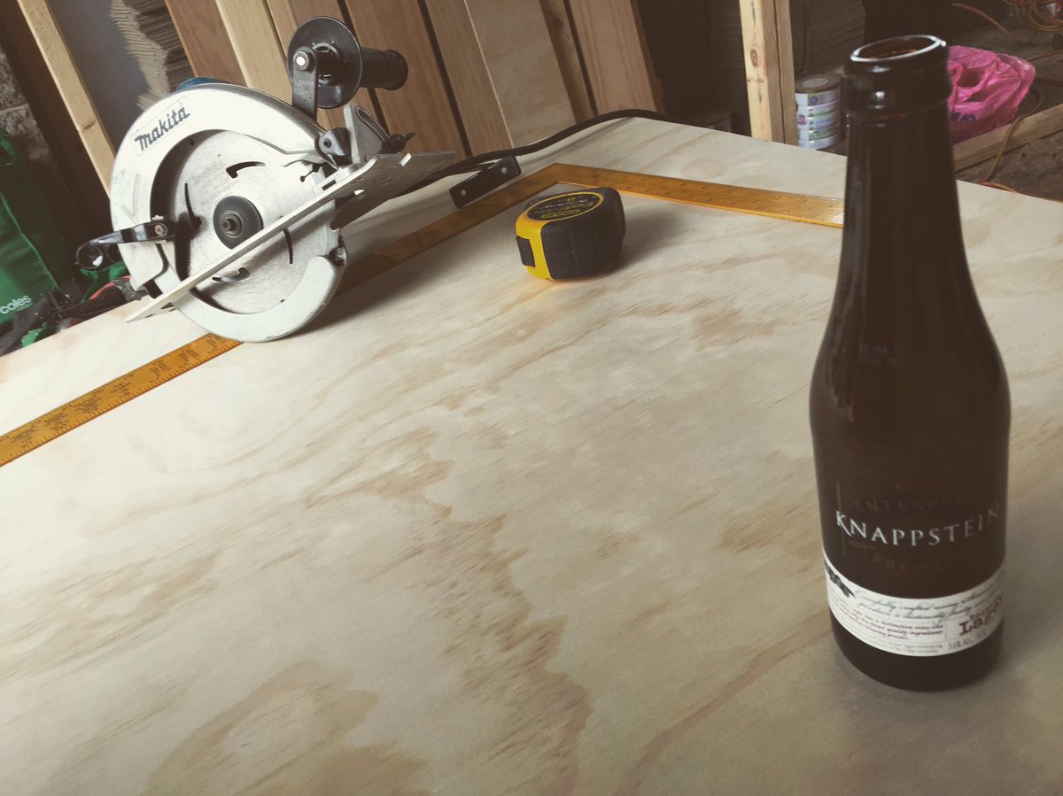 Sunday Shed session calls for Strict OHS practises... no use of power tools with out open alcohol nearby.