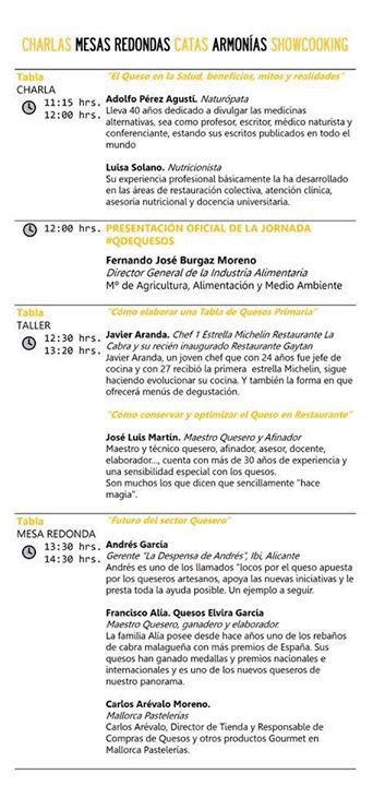 QuesosHinojosa's tweet photo. Mañana estaremos en evento  @qdequesos . Os dejamos el programa de actividades por si podéis asistir 😜 #queso #Madrid #gastronomía https://t.co/MwsmxCF8Ep