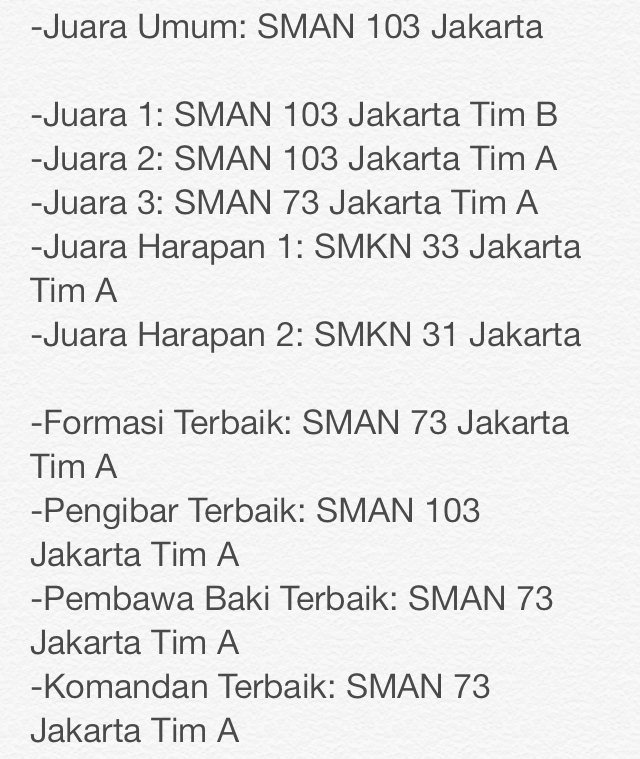 Berikut pemenang GAFLATE 11th. Selamat yaa!👏 Dan jangan lupa ikut GAFLATE 12th yaa😊😊👏
