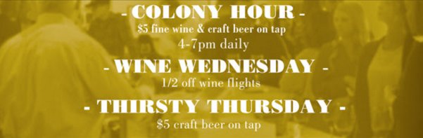 Just a reminder!🍷🍷🍷 #ColonyHour #WineWednesday #ThirstyThurday #ColonyWineMerchant #downtownanaheim