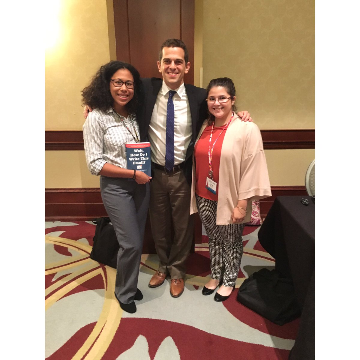 PRSSABerks's tweet photo. Our President and Vice President with @DannyHRubin! Thank you so much for your inspirational presentation at #PRSSANC #HowToWriteAKillerApp https://t.co/W4oGejB2H6