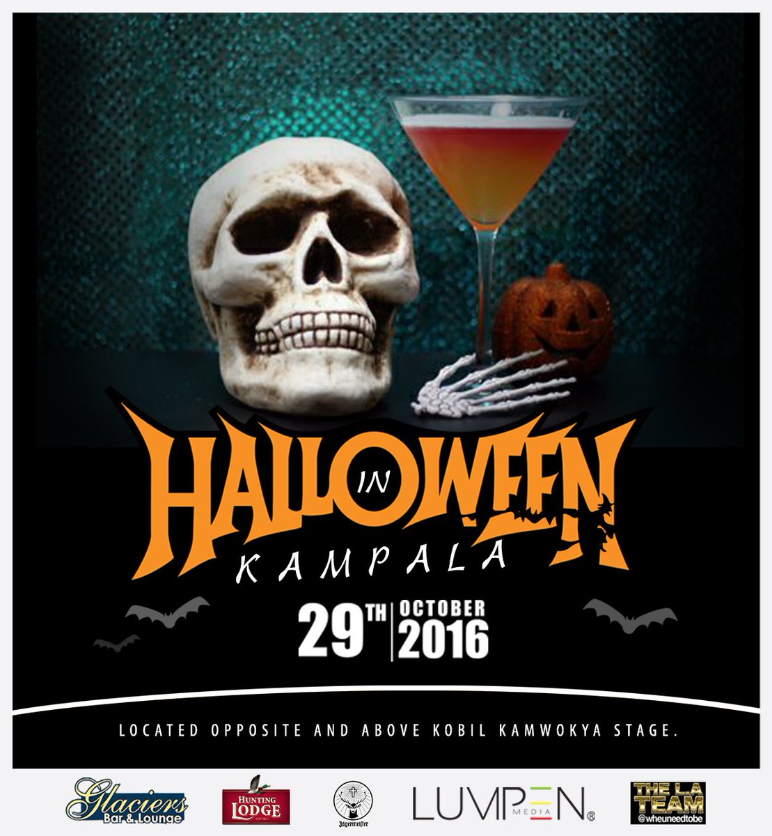 GlaciersLounge's tweet photo. We'll be serving FREE cocktails till midnight! Because, why not?  #HalloweenKLA2 on October 29th.
@wheuneedtobe https://t.co/hvvKkH35Sg