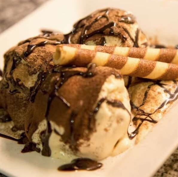 Il_Pavone's tweet photo. Tiramisu - Mascarpone cream with coffee soaked finger biscuits. https://t.co/moOVSNbEYD