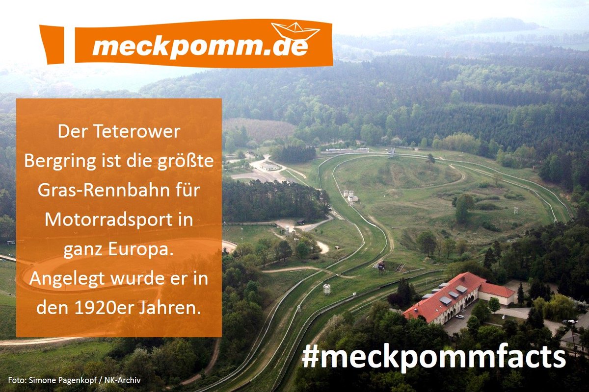 mein_meckpomm's tweet photo. #meckpommfact: der #Bergring in #Teterow ist die größte Gras-Rennbahn Europas. #meckpomm #motorsport https://t.co/PZnQZG9MEk