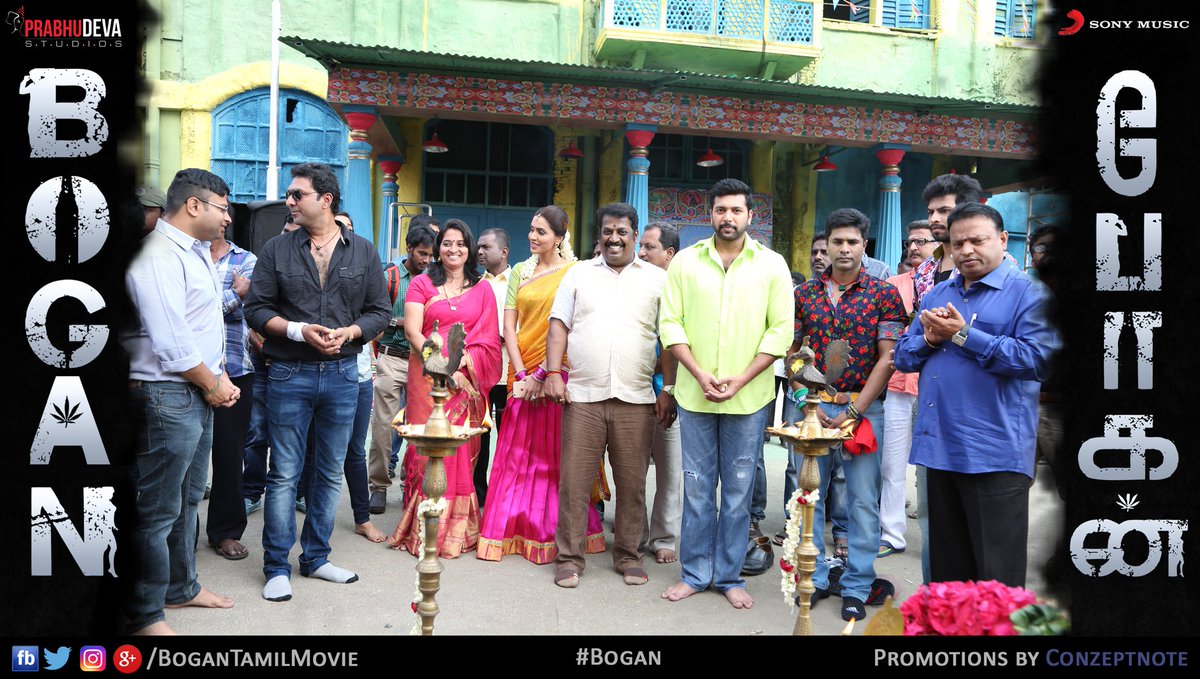 BoganTamilMovie's tweet photo. `@actor_jayamravi, @dirlakshman with the Team during Shooting.. #BoganTeaser Soon..
#Jayamravi #Hansika #ArvindSwamy #TeamBogan https://t.co/epvoCF4Tck
