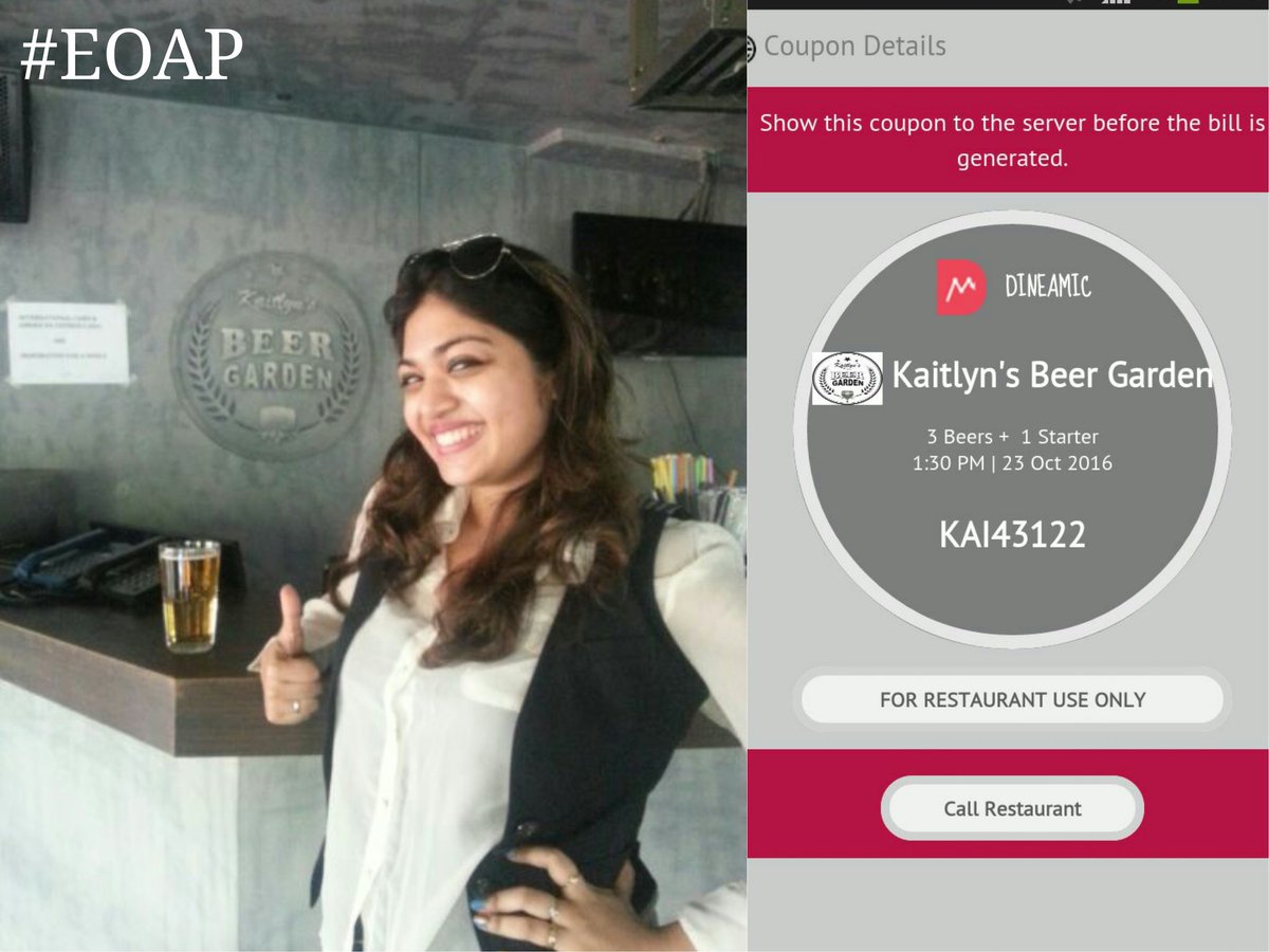 foodonaplate's tweet photo. Congratulations Drews for winning 2tickets to the #Halloween Dessert Crawl by using #GoDineamic
#EOAP #TimeoutMumbai https://t.co/MFHun4CoGF