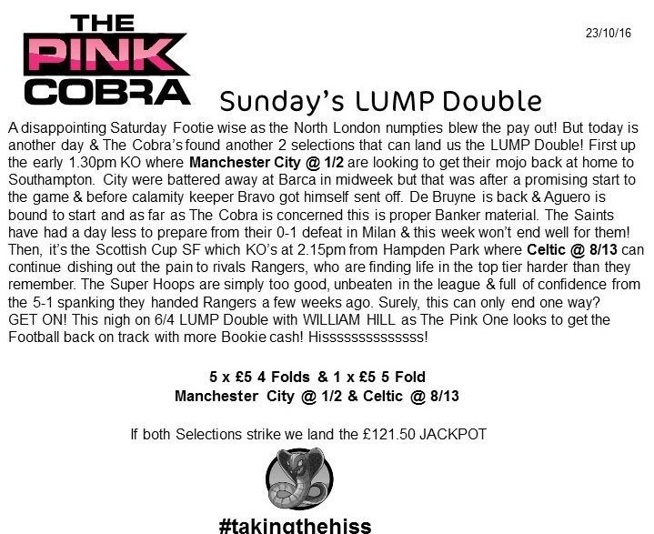 The_Pink_Cobra's tweet photo. GOOOOOAAAAL! #ManCity 1 - 1
At last! C'mon #City push on!!!
#MCISOU #PremierLeague #Football #Bets #Double #Fourfolds #Fivefold https://t.co/II69h1MlyN
