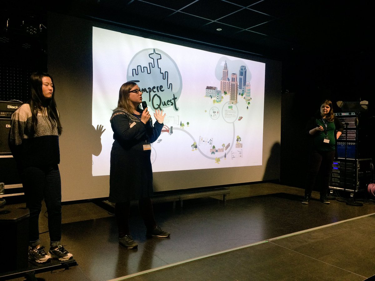 SomeJamFi's tweet photo. An innovative idea to encourage people enjoy life from Tampere Quest team #somejamfi #somejamtampere https://t.co/MtIbJ71Wi1