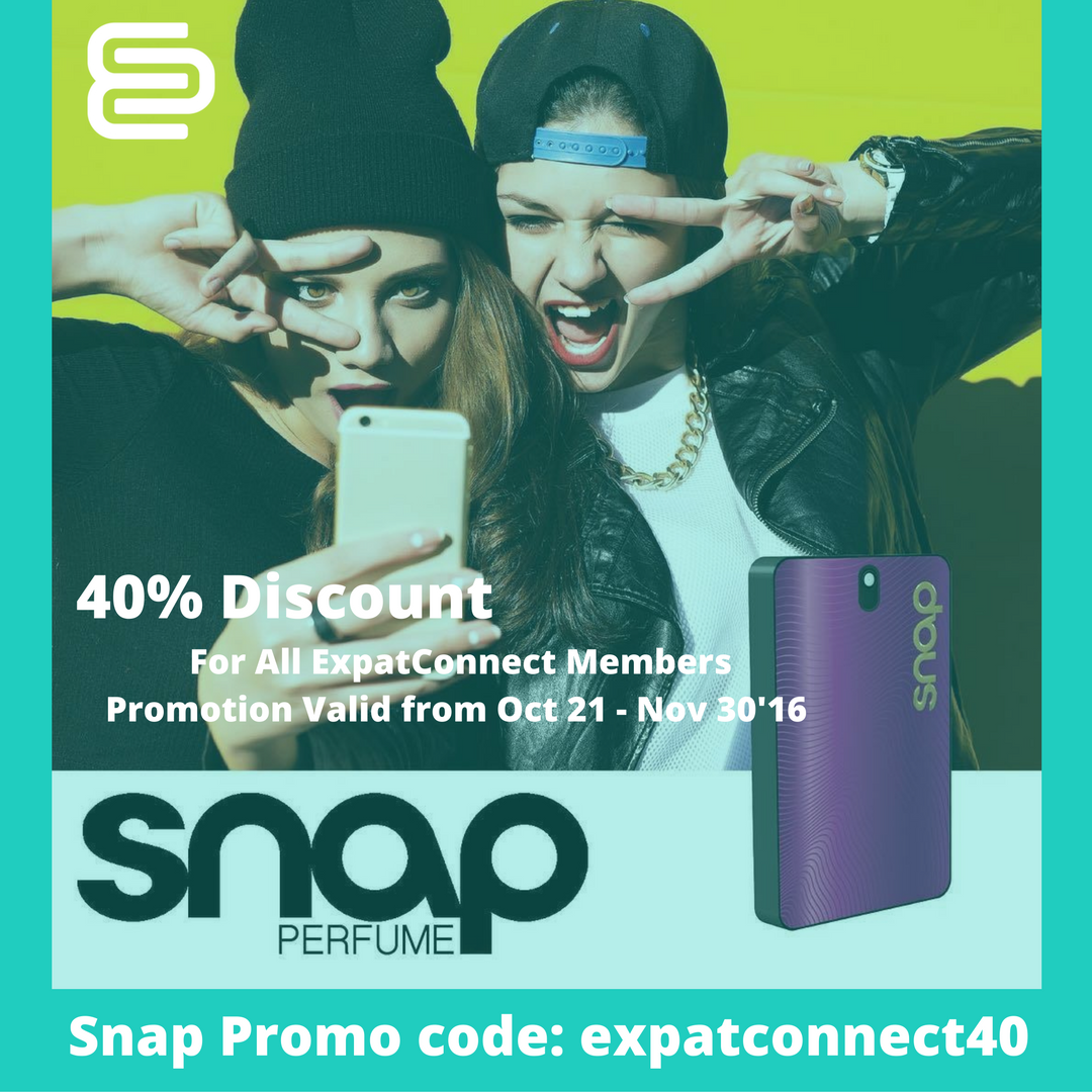 ExpatConnect's tweet photo. All ExpatConnect members get 40% discount when shopping on Snap website at https://t.co/Nvag0TjKS4 
Snap Promo code: expatconnect40 https://t.co/77GdTHXrH5