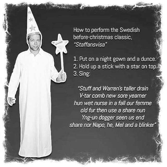 Just_A_Redhead_'s tweet photo. Since Christmas is around the corner I thought I'd share how we do it in Sweden #christmas #tradition https://t.co/bLcr2aS5s5