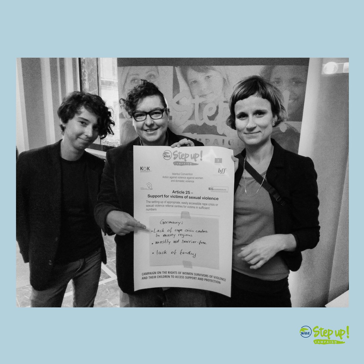WAVE_europe's tweet photo. 4th and last part of our #StepUpWAVE Campaign. #WAVEConference2016 See all pictures here: https://t.co/Imb2vzTbg8 https://t.co/NAynfGnSgX
