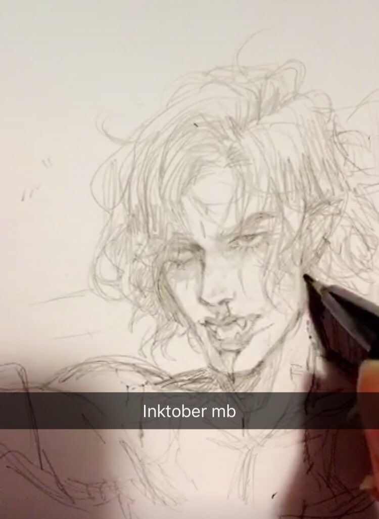 Doodles today, alien boy and an inktober I wasn't happy with ? 