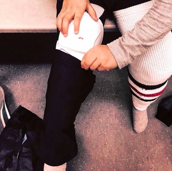 Save time, ditch the tape - shin pad pockets to make dressing for the game simple @tjzmommy. Available online + select retail stores.