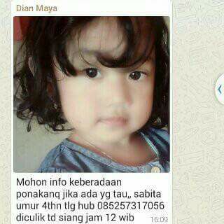 Sonnytrooper's tweet photo. @e100ss hati 2 khususnya yg punya anak kecil di malang lagi marak penculikan https://t.co/wWcsjbSYmt