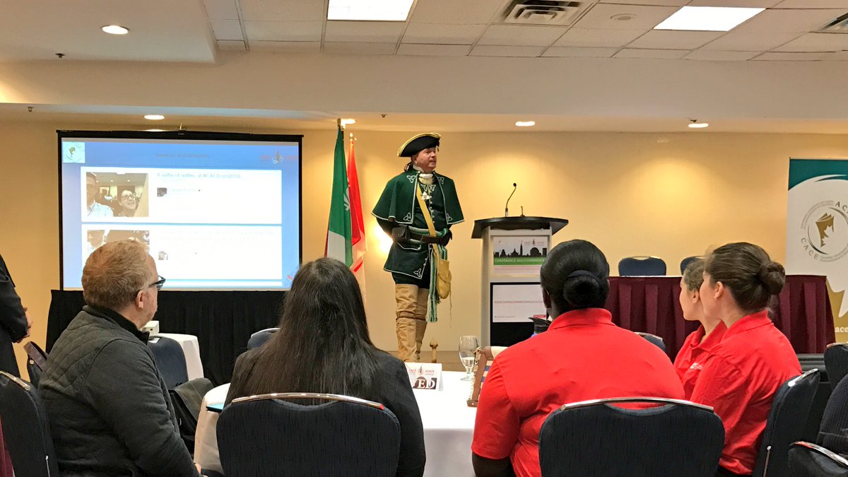 Beautiful welcome from Ottawa's town crier Daniel Richer #cacecon2016 #YOW #capitalconnections