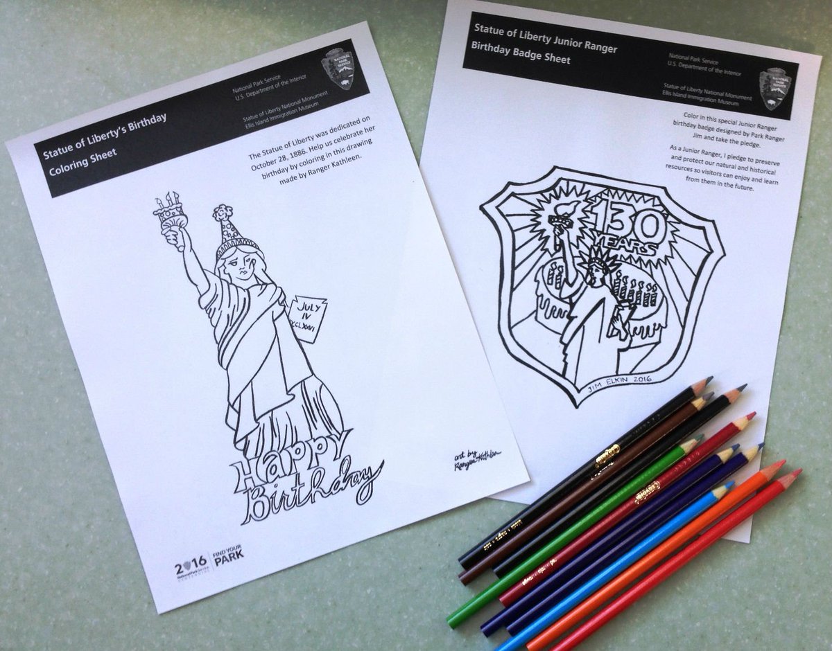 StatueEllisNPS's tweet image. Join us as we kick off #LadyLiberty&apos;s birthday week celebration! Stop by the #infocenter for cool activities and great prizes!