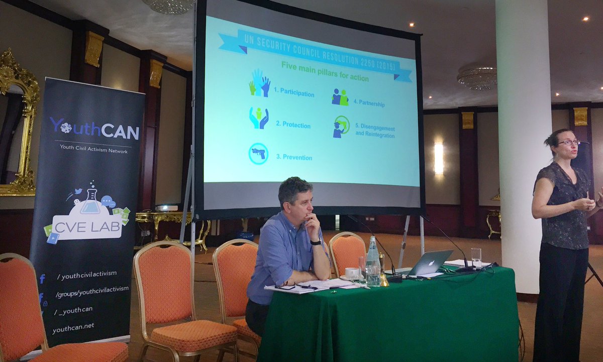 Representatives from <a href="/UN/">United Nations</a> discussing #res2250 on youth, peace and security joining us at #MedForum2016 @_YouthCAN <a href="/AnnaLindh/">Anna Lindh Foundation</a>