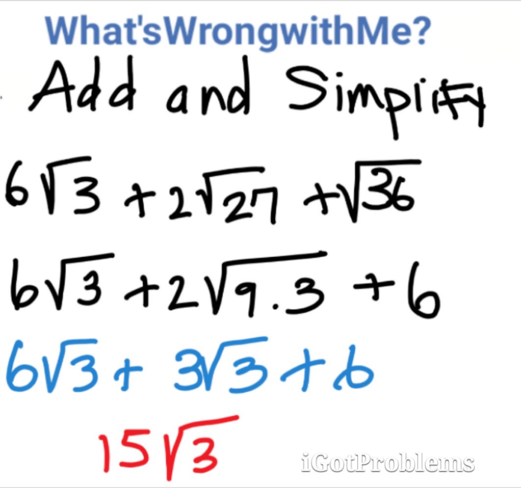 iThinkAlgebra's tweet image. #iGotProblems #What'sWrongWithMe? Please Fix Me &amp;amp; leave a comment when you do! #ithinkalgebra #math #algebra #collegealgebra #math1000 #Kean