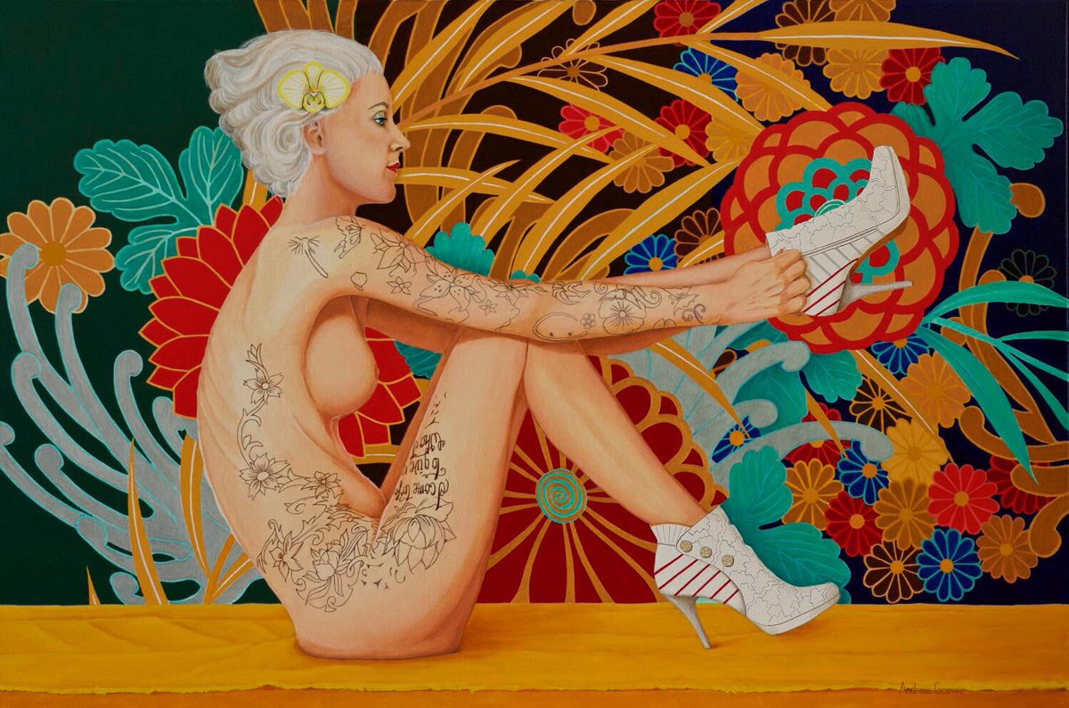 AndreasGoewie's tweet photo. Nathalie. Oil paint 150x100cm #art #modernart #contemporaryart #kunst https://t.co/ZqtnmkeCL9
