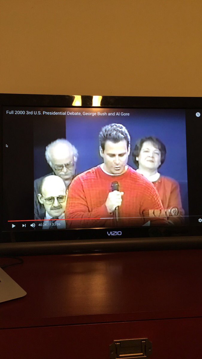 Can someone verify where <a href="/kenbone18/">Ken Bone</a> was 16 years ago during the third Bush/Gore Debate...