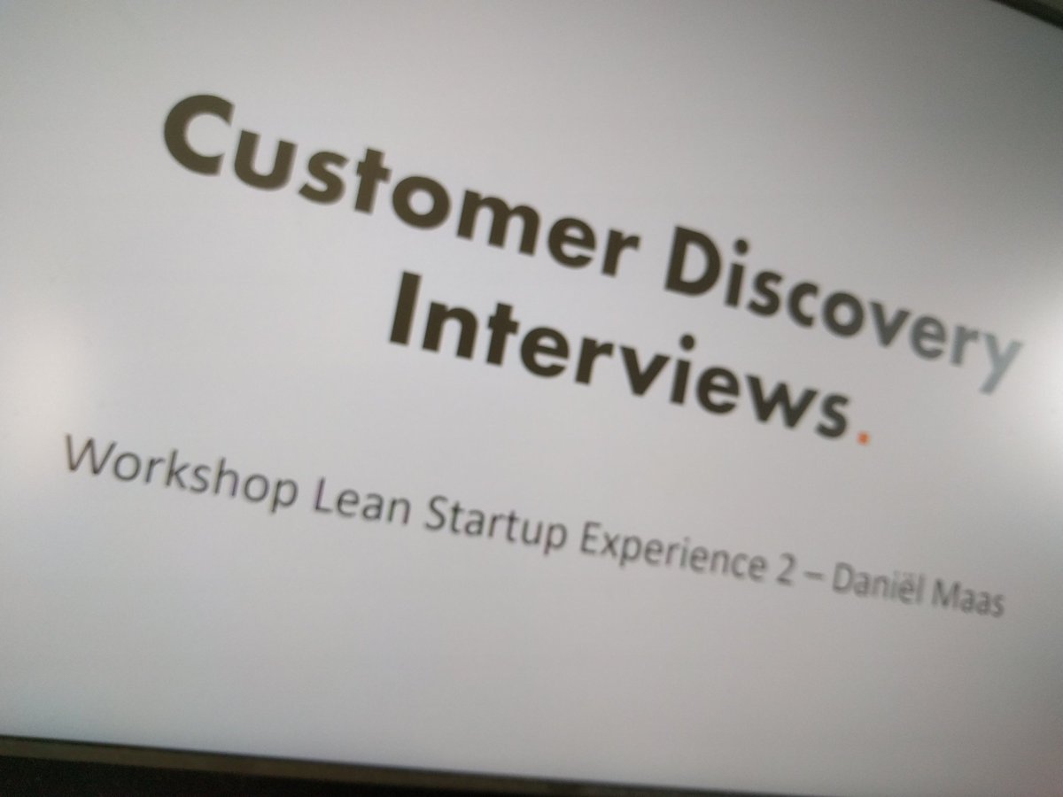 danielrmaas's tweet photo. Preparation for the workshop #leanstartup Customer Discovery Interviews I'm giving tomorrow @hsrotterdam https://t.co/o3vvRQjCmf