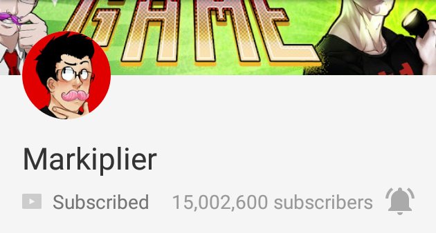 Congrats on making it to 15 mil. We're all so proud of you!
<a href="/markiplier/">Mark</a>