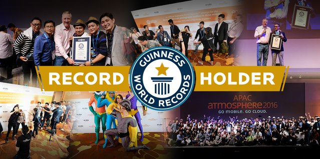 CMDumitrache's tweet photo. .@ArubaNetworks Airheads stepped up their #selfie game at #ATM16APAC and made it into @gwr history! https://t.co/niCufPhWLQ https://t.co/rHNbtJtToM
