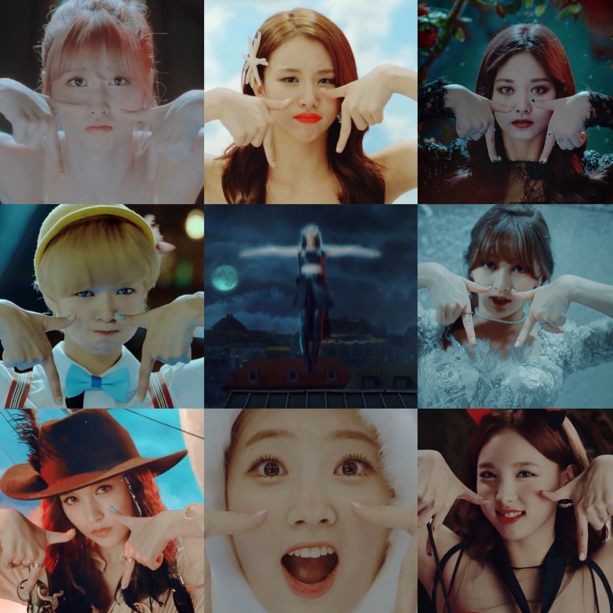 Kumi Tt Twice Mvでのメンバーのttポーズ なんでサナだけ全身のtなんだ 笑 それとも私見逃した モモのティンカーベルとダヒョンのウサギが可愛い サナ モモ ミナ ナヨン ダヒョン ジョンヨン チェヨン ツウィ ジヒョ T Co