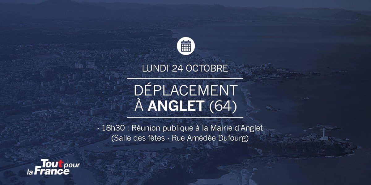 Ce lundi déplacement dans les #PyreneesAtlantiques à #Anglet. #ToutPourLaFrance
