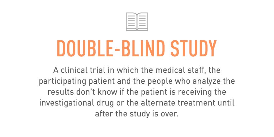 double blind study double blind study