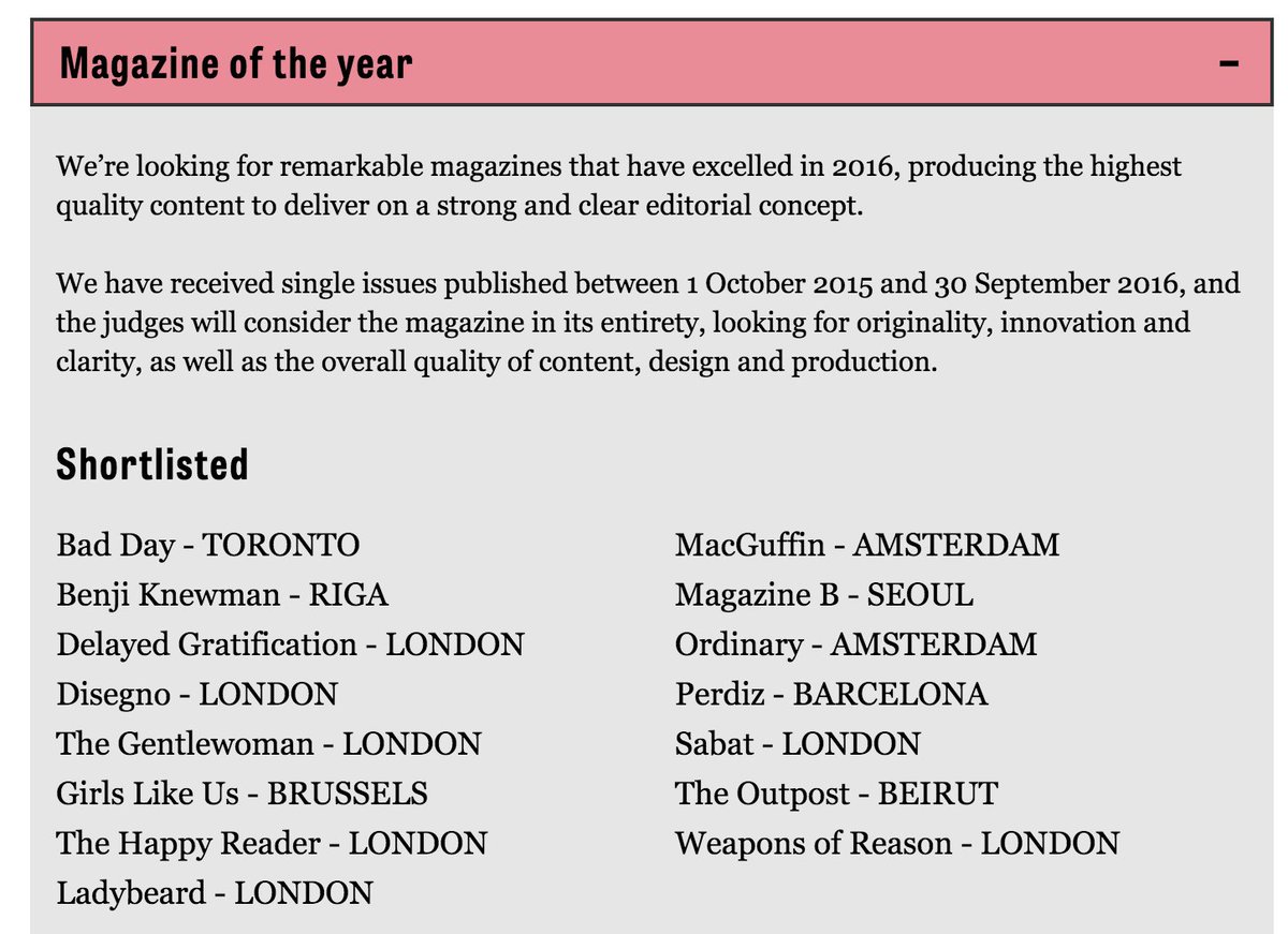 StackMagazines's tweet photo. Back for its 2nd year, our #StackAwards just announced this year's brand new shortlist! Check it >> https://t.co/IhDgW2dEqh https://t.co/4kvIE5G9Wr