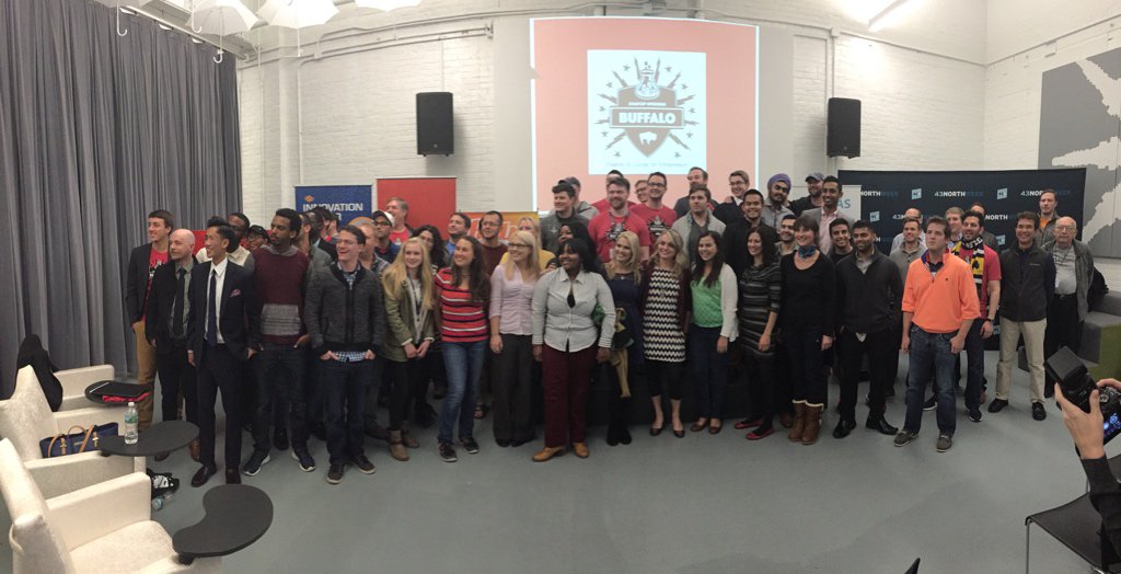 natebenson's tweet image. Team “Stor IT” has won the startup weekend competition. They’ll receive a variety of prizes, like space @DigBuffalo. #swbuffalo #InnovateWNY