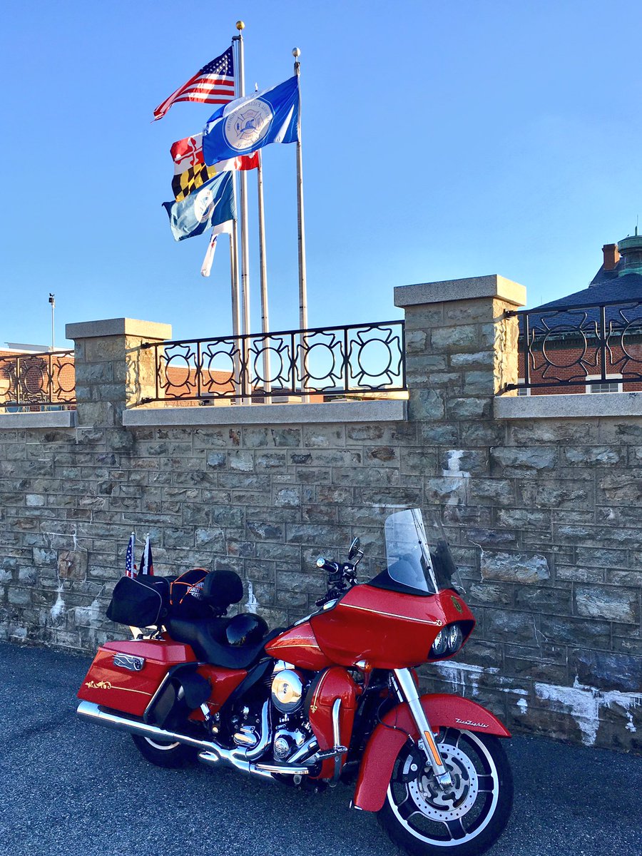 NCFDChief's tweet photo. Arrived at the National Fallen Firefighters Memorial. Flags at full-staff. @NFFF_News #ride2016 https://t.co/5kjR9ULkFP