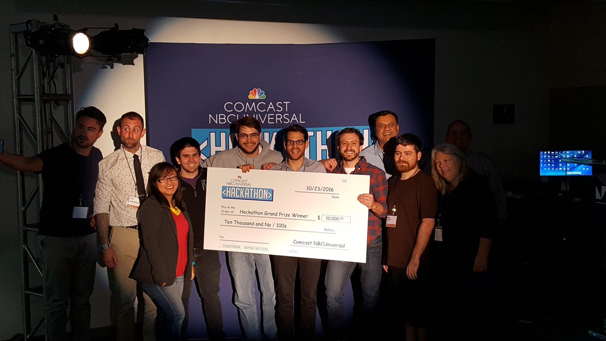friveradigital's tweet photo. #nbcuinnovation #winners #hackathon #miami #popupshot https://t.co/LcjJSFy6Qf