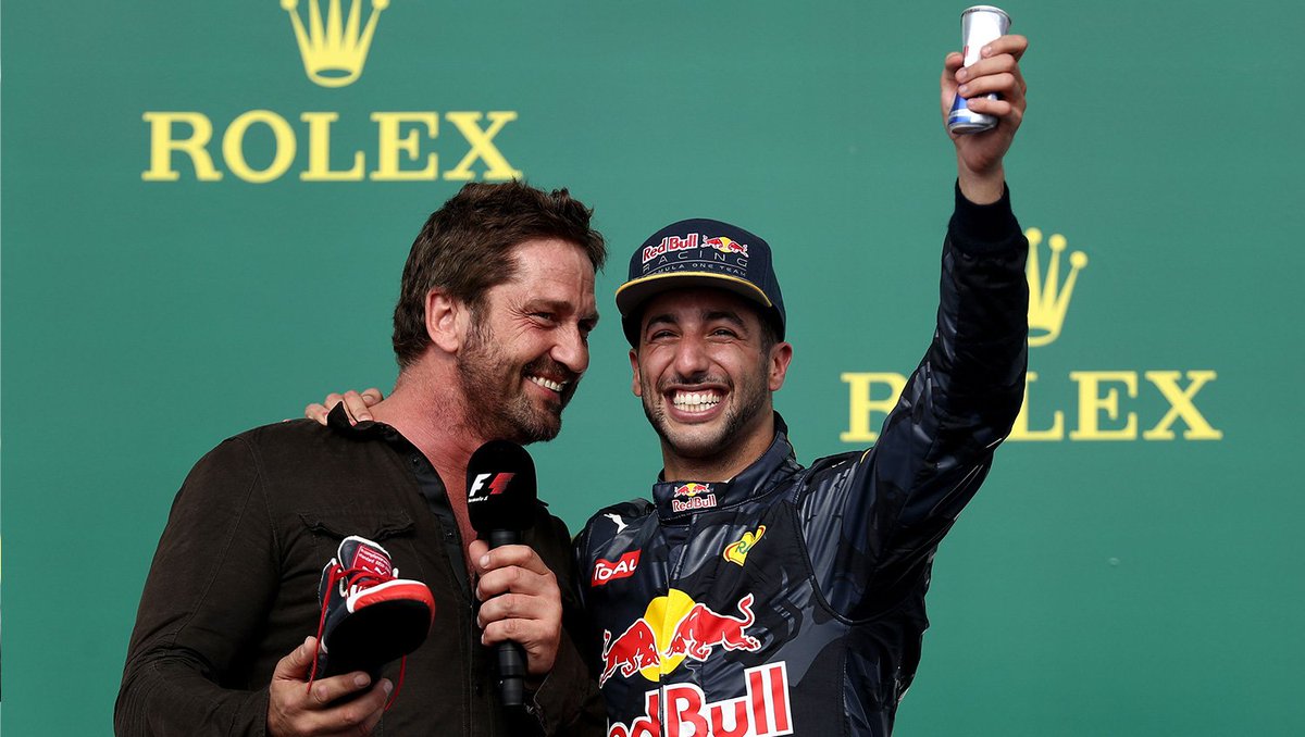 redbullracing's tweet photo. 🏆🏆🏆🏆🏆🏆🏆 That trophy cabinet just got a little more crowded @danielricciardo 👏 #USGP #givesyouwings https://t.co/9AKZ4Fb7sA