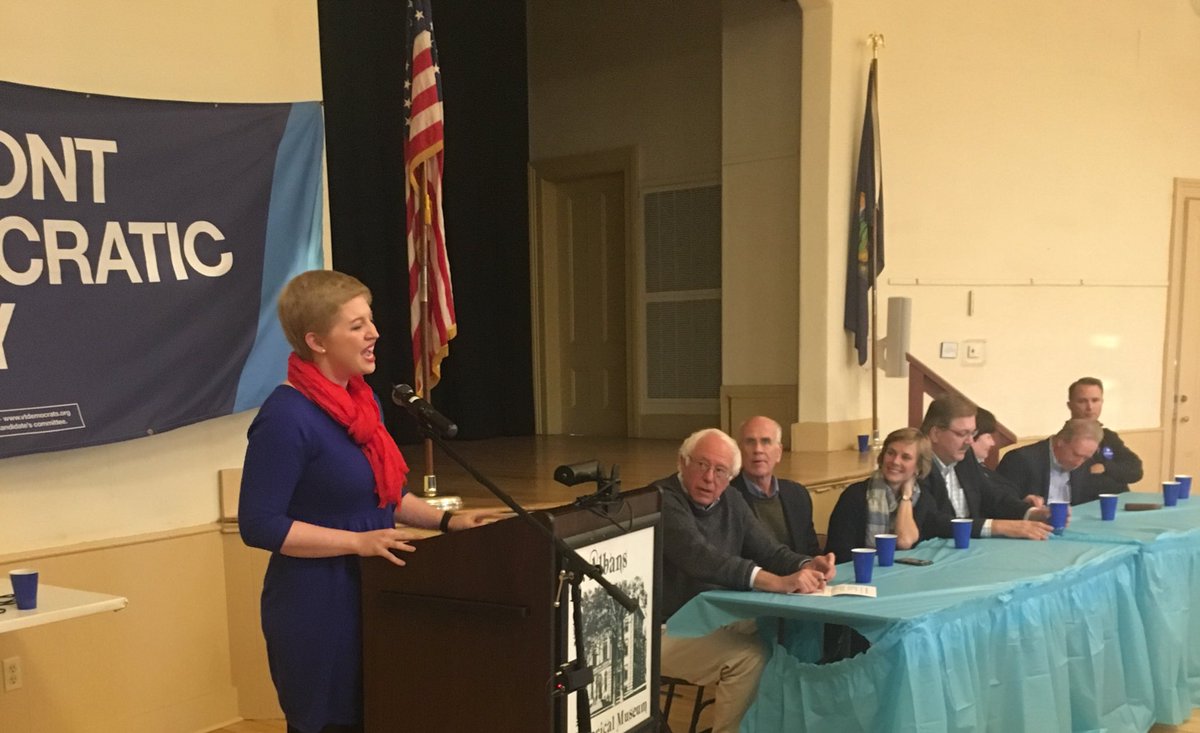 BrightVTHouse's tweet photo. Thankful to have the support of @berniesanders here in St. Albans today! https://t.co/lTEC3ipspI
